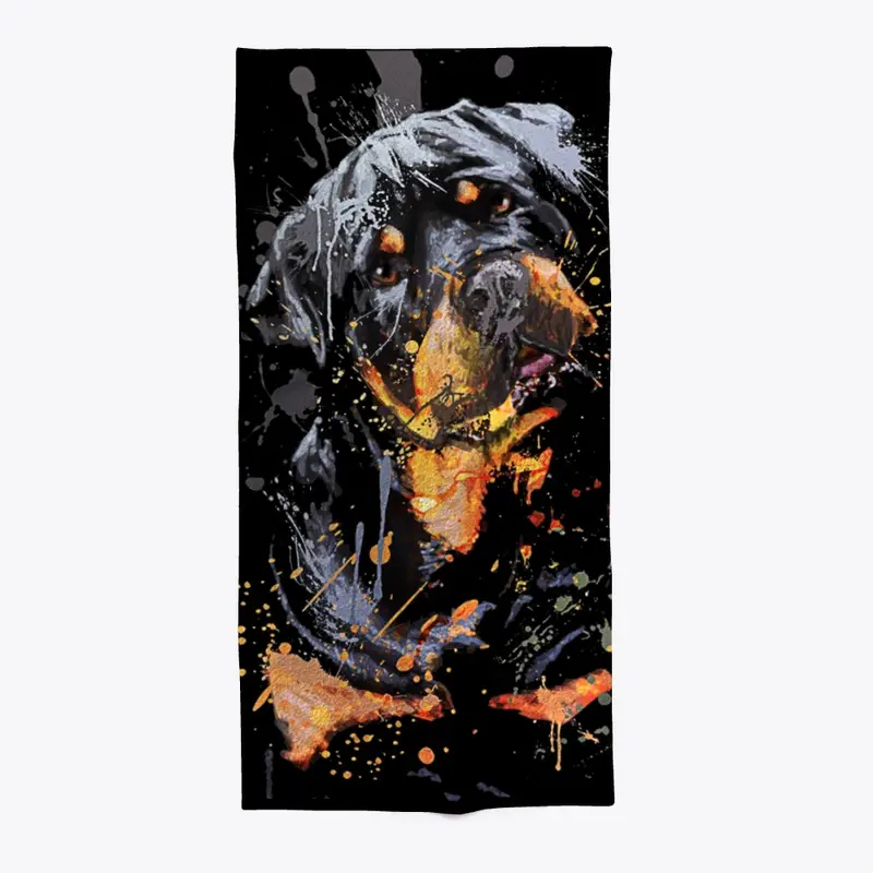 Rottweiler Beach Towel 